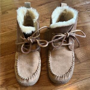 UGG lace up moccasin boots
